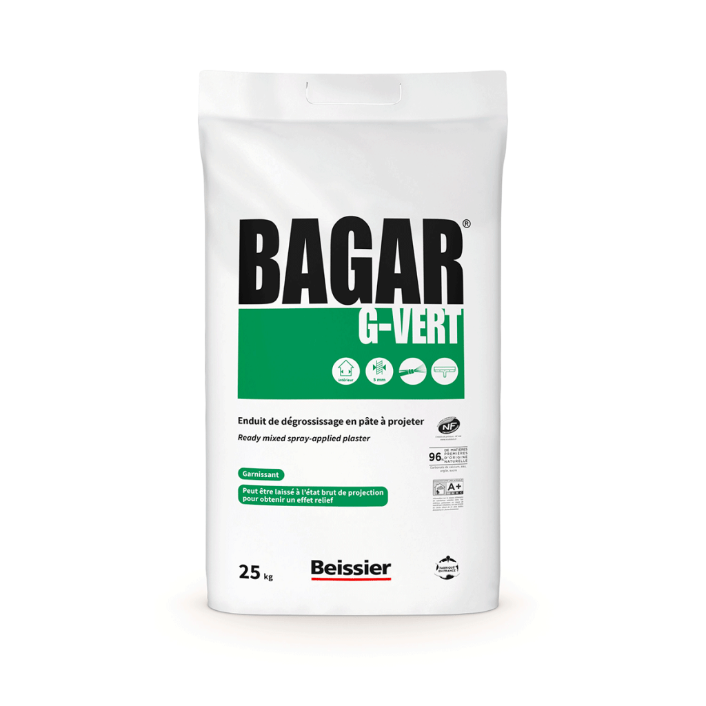 BAGAR G – VERT : Enduit de dégrossissage – BEISSIER