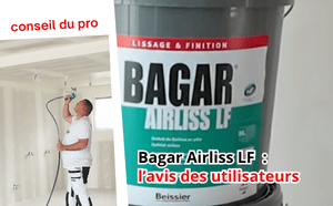 Application d’un enduit de finition Bagar Airliss LF